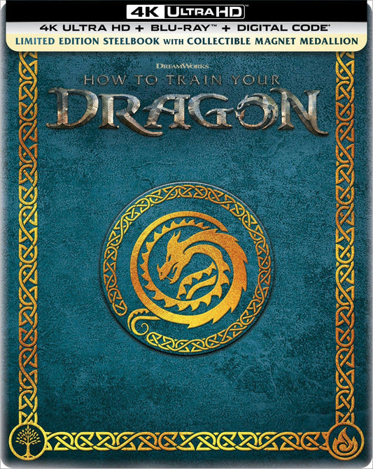 How to Train Your Dragon 4K SteelBook w/ Magnetic Medallion (2025)