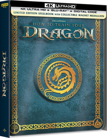 How to Train Your Dragon 4K SteelBook w/ Magnetic Medallion (2025)