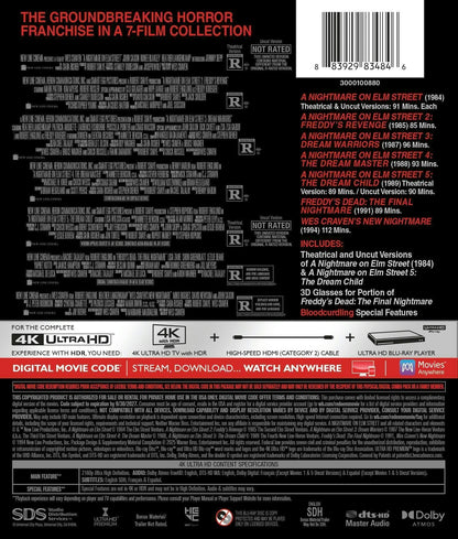 A Nightmare on Elm Street 4K 1-7 Collection