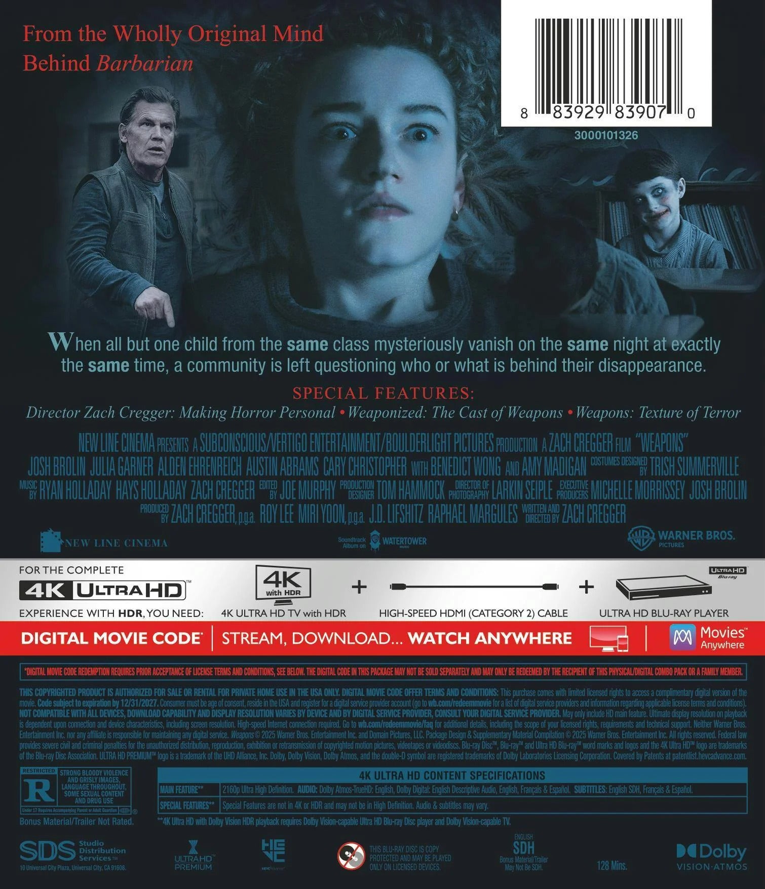 Weapons 4K (2025) – Blurays For Everyone