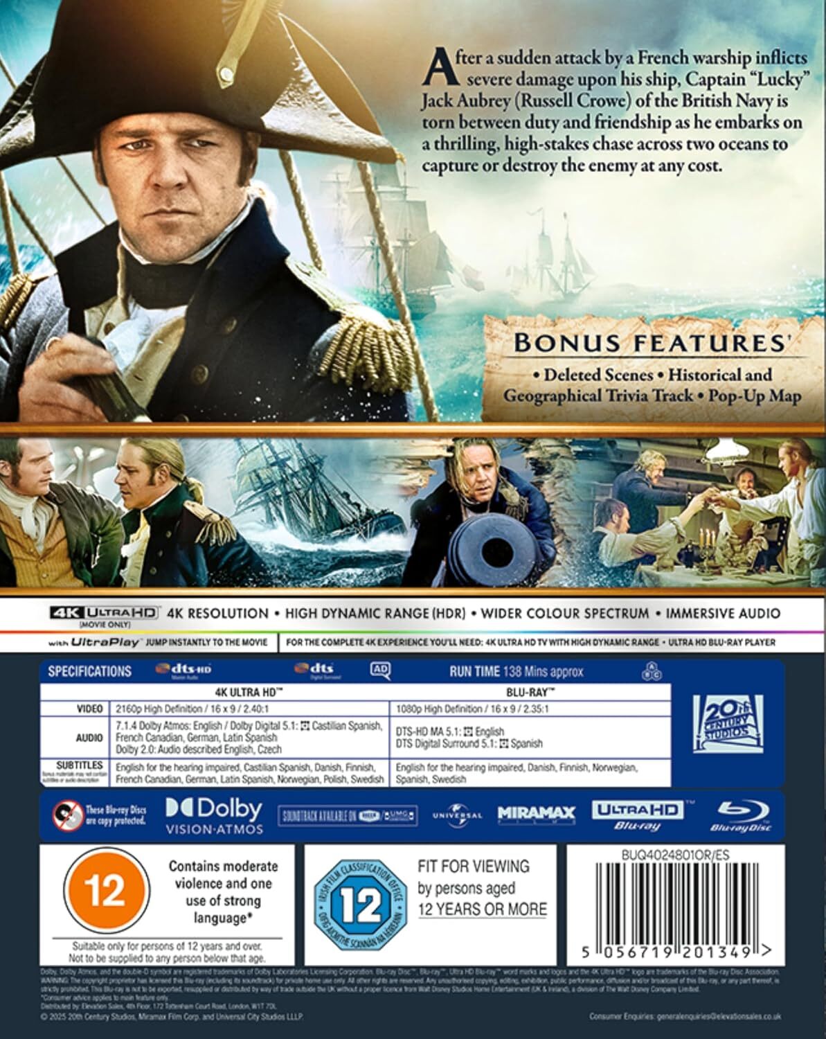 Master and Commander: The Far Side of the World 4K (UK)