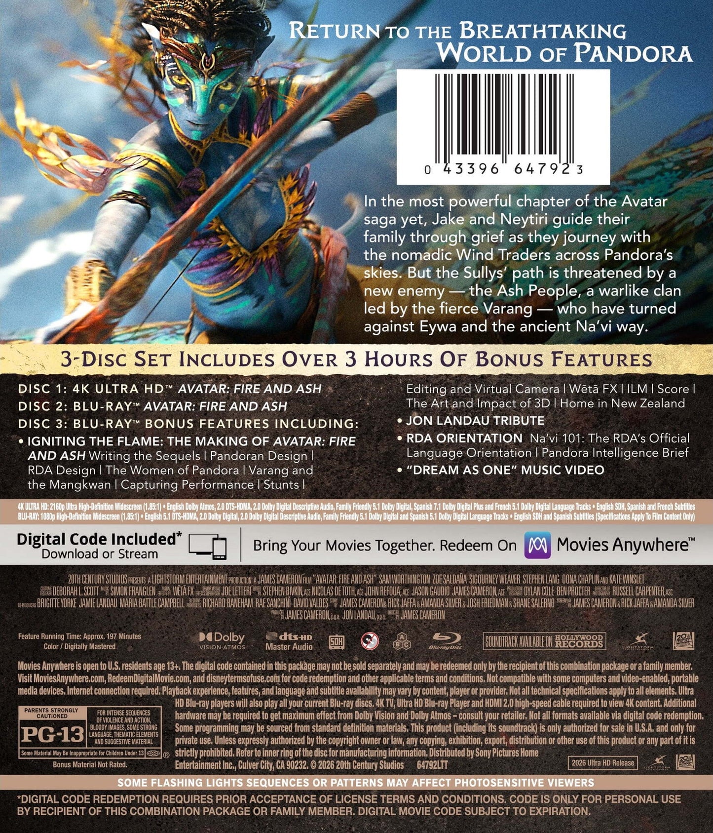 Avatar: Fire and Ash 4K