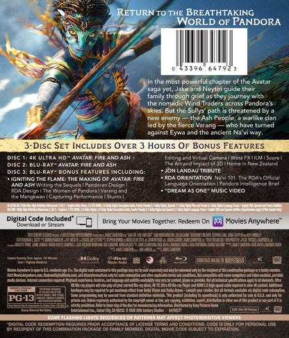 Avatar: Fire and Ash 4K