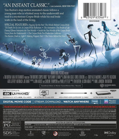 Corpse Bride 4K: 20th Anniversary Edition