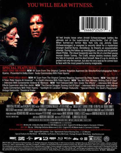 End of Days 4K: Collector's Edition w/ Exclusive Slip & Posters (1999)(Exclusive)