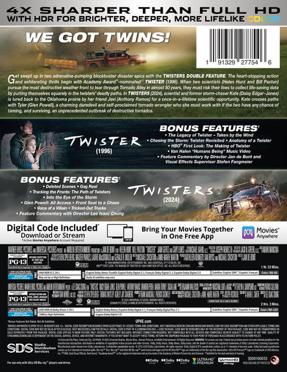 Twisters Double Feature 4K SteelBook (1996-2024)