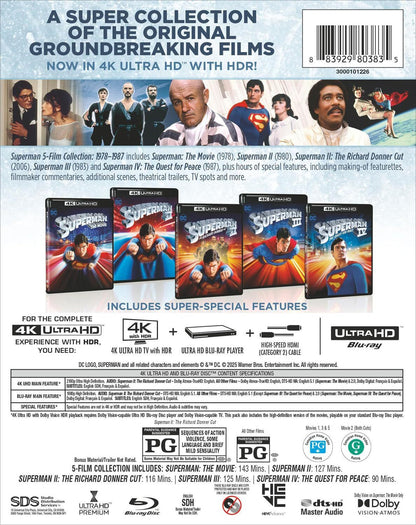 Superman I-IV 5-Film 4K Collection (1978-2006)(Re-release)