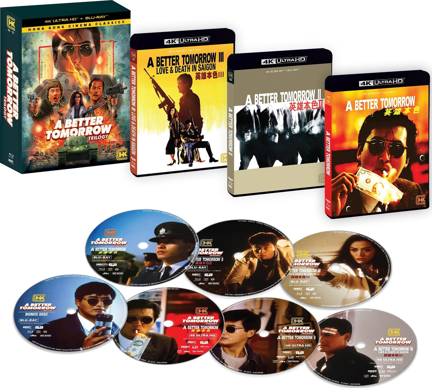 A Better Tomorrow Trilogy 4K: Hong Kong Cinema Classics #19-21