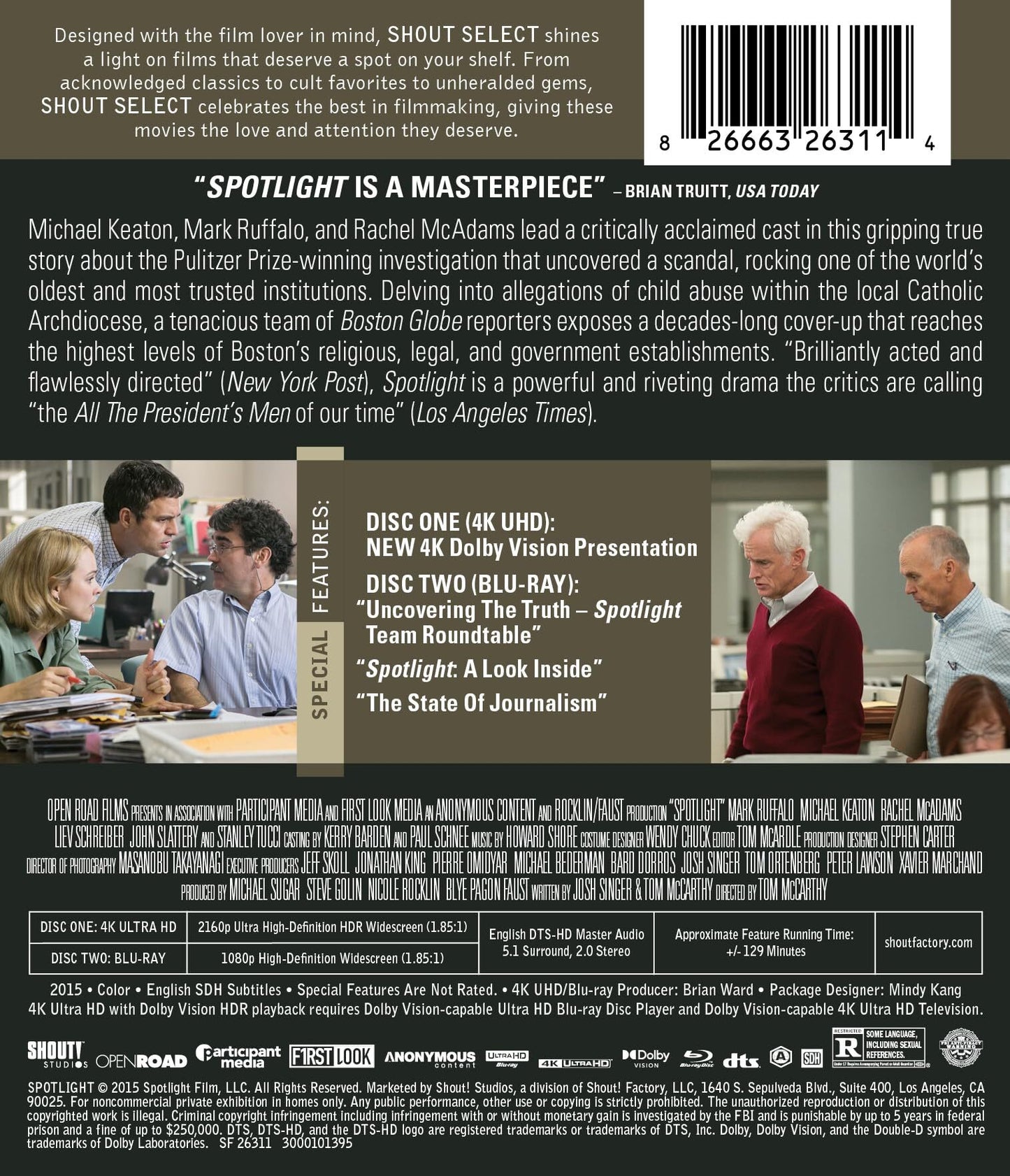 Spotlight 4K: Collector's Edition (2015)