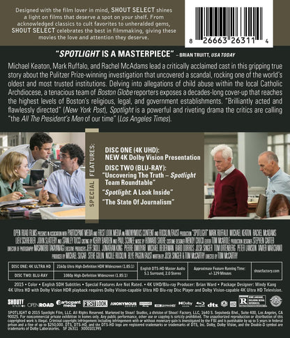 Spotlight 4K: Collector's Edition (2015)