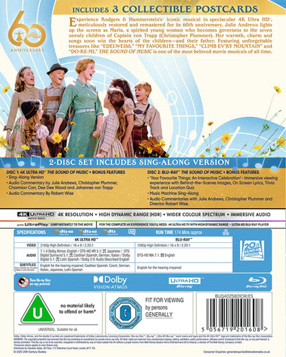 The Sound of Music 4K: 60th Anniversary Edition (1965)(UK)