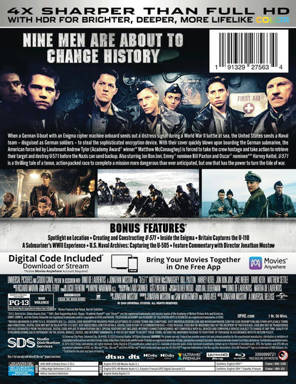 U-571 4K SteelBook: 25th Anniversary Edition (2000)