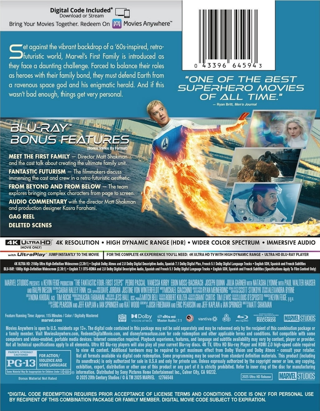 Fantastic 4: First Steps 4K SteelBook (2025)