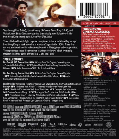 Bullet in the Head 4K: Hong Kong Cinema Classics #25