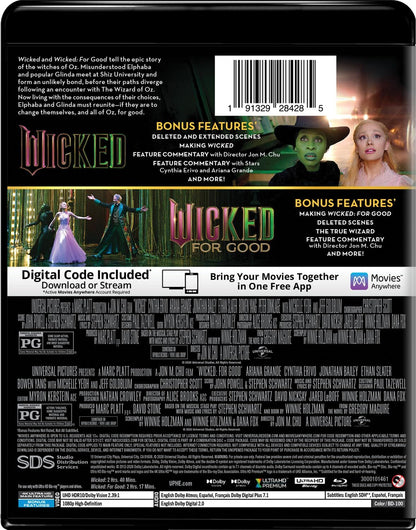 Wicked 4K / Wicked For Good 4K - 2-Film Collection