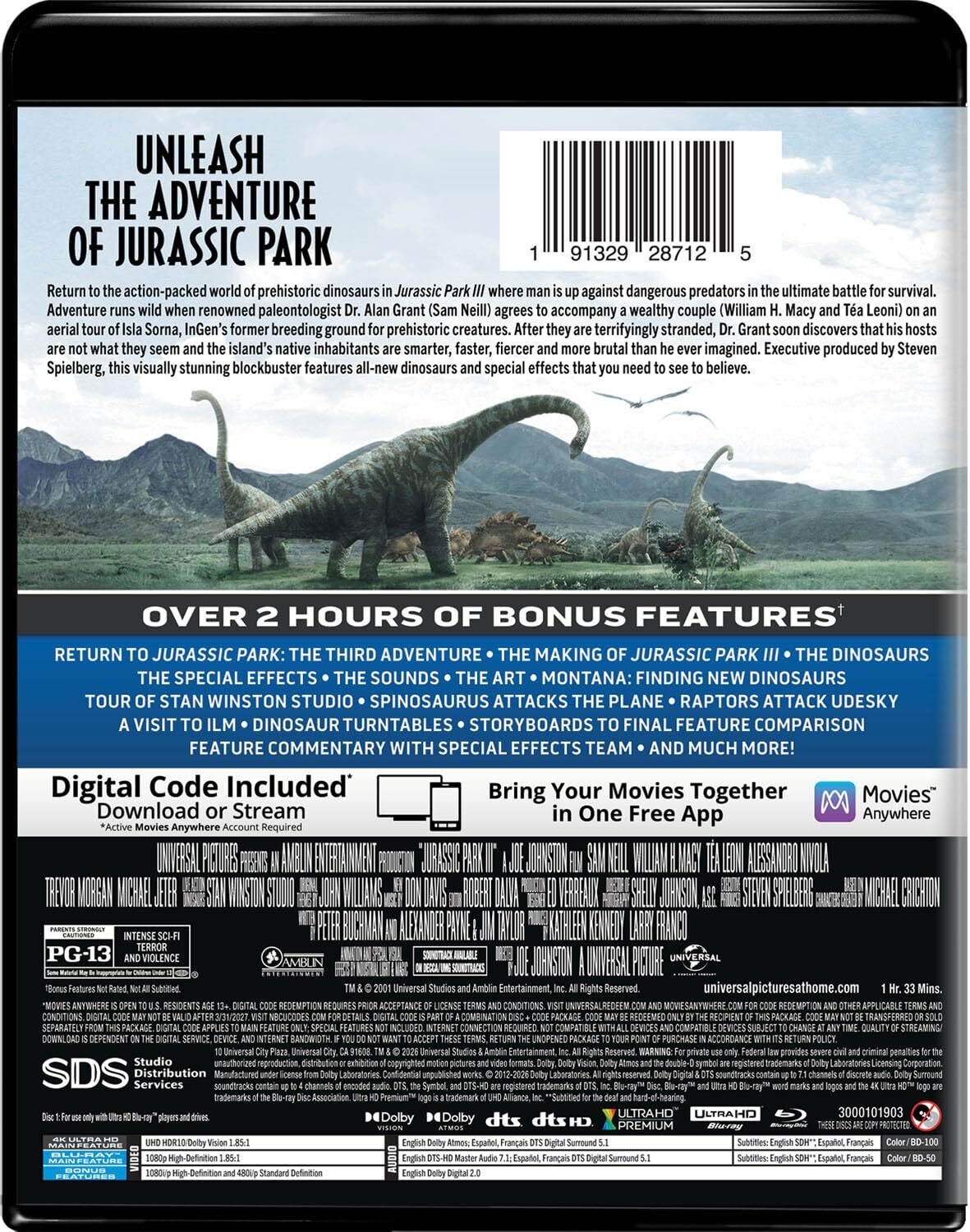Jurassic Park III 4K (2001)(Re-release)