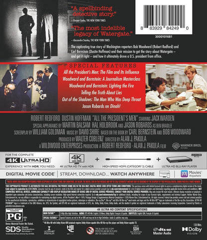 All the President's Men 4K