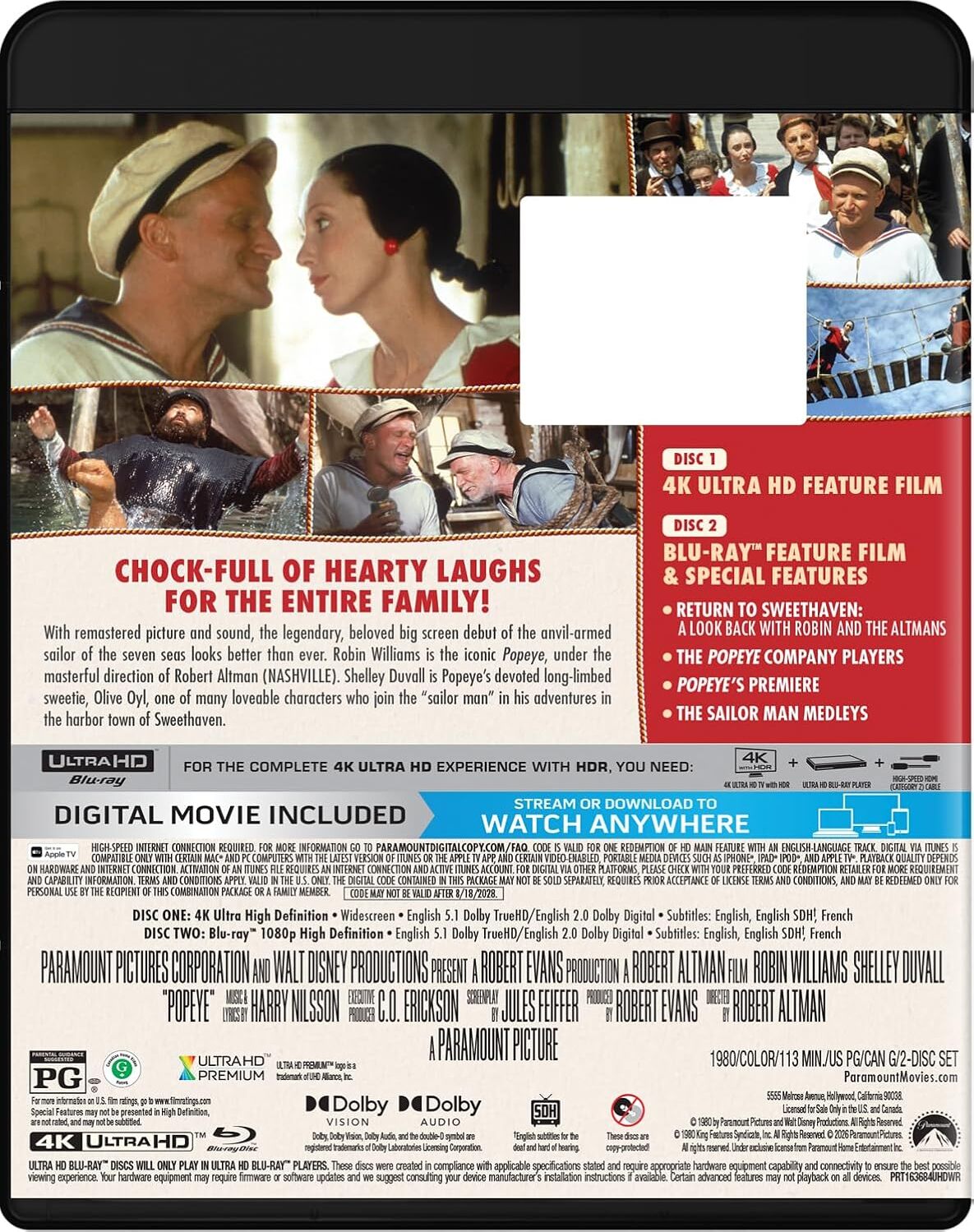 [Pre-Order] Popeye 4K (1980)