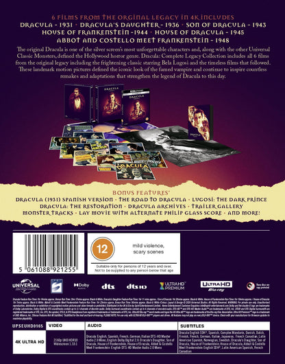 Dracula Complete Legacy Collection 4K: Ultimate Collector's Edition (UK)