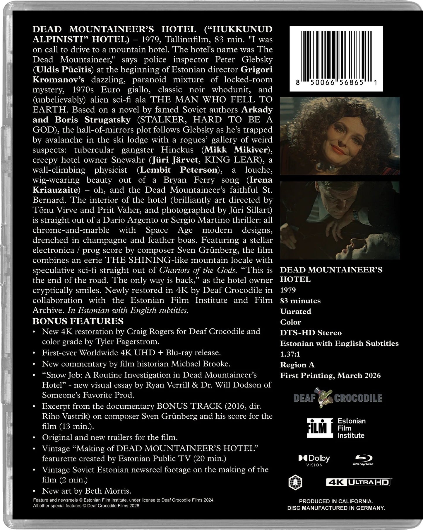 Dead Mountaineer's Hotel 4K: Deluxe Limited Edition (DC-53)(Exclusive)*