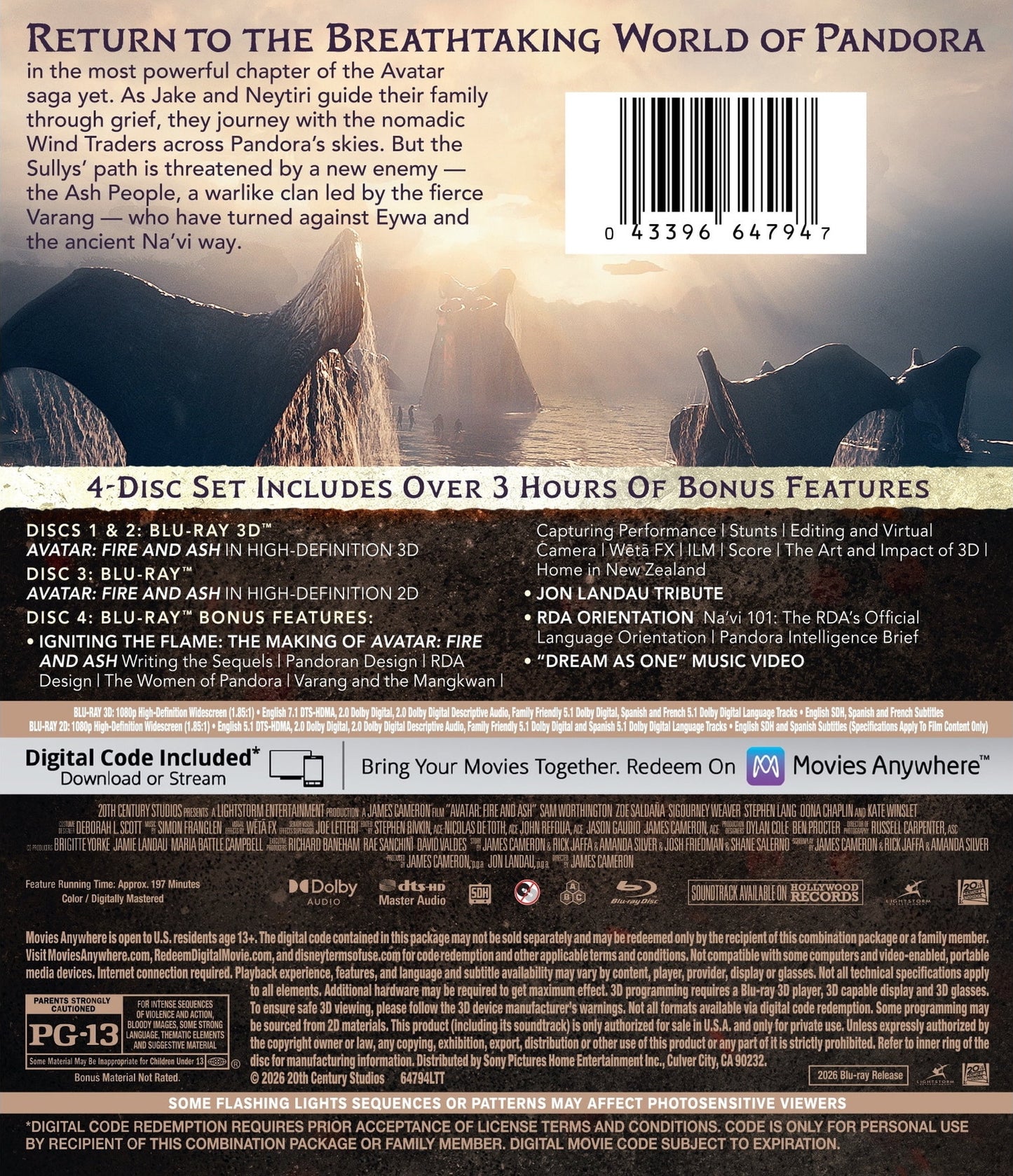 Avatar: Fire and Ash 3D