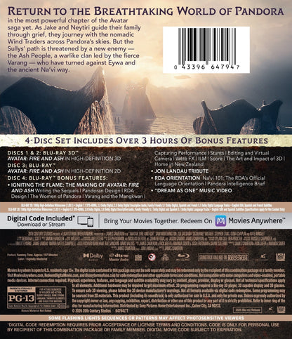 Avatar: Fire and Ash 3D