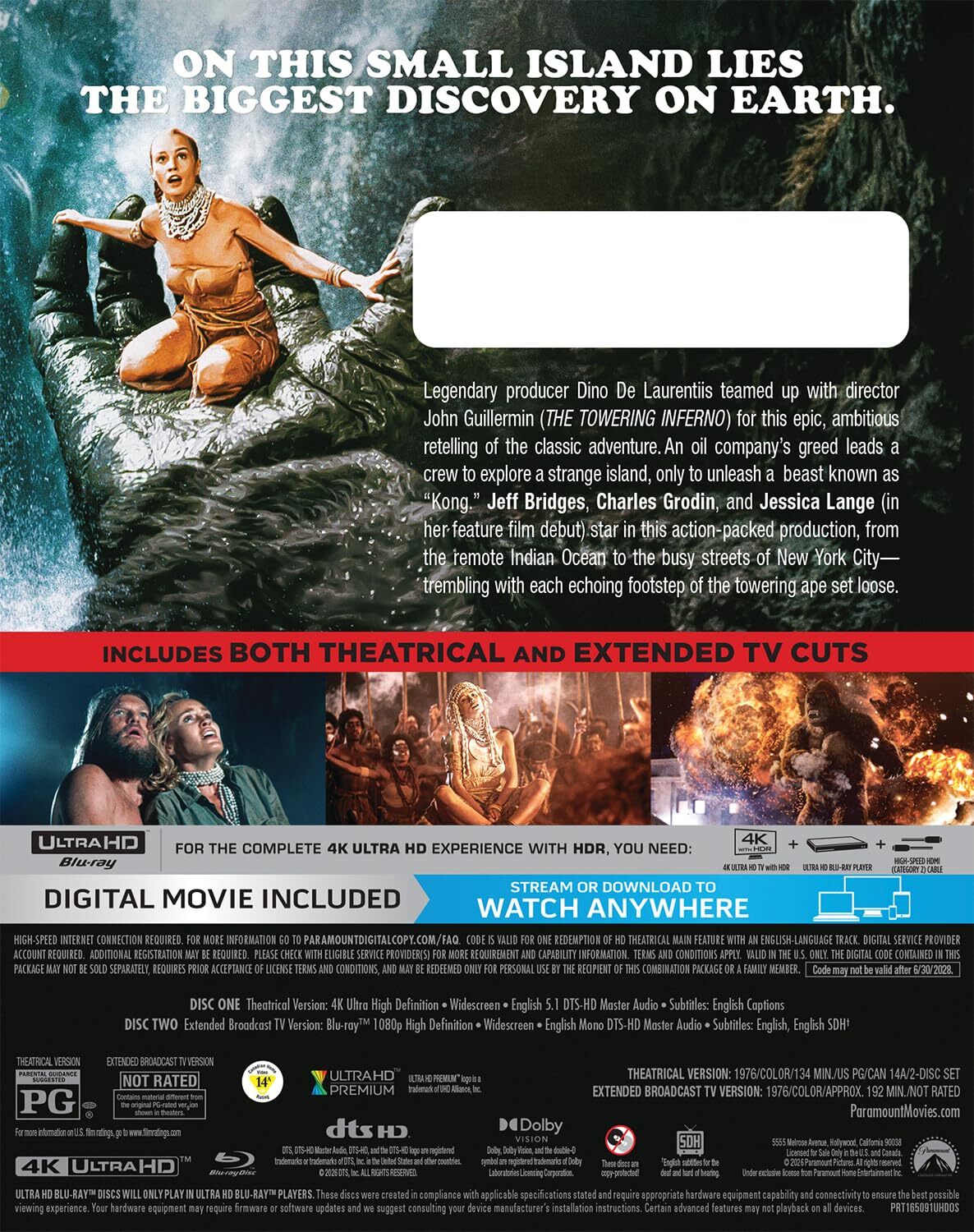 King Kong 4K: 50th Anniversary Edition (1976)
