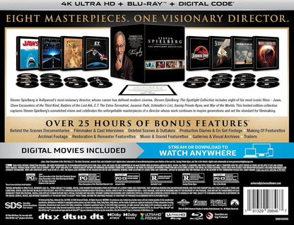 Spielberg 8-Film 4K Steelbook Library Case Spotlight Collection (Exclusive)