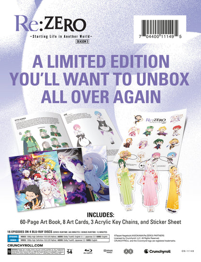 Re:Zero - Starting Life in Another World - Season 3 - Limited Edition