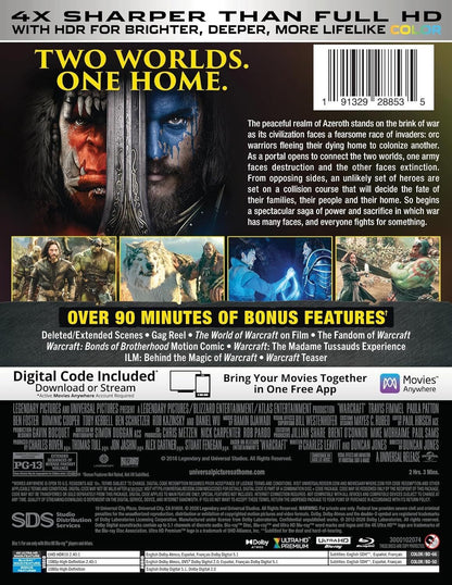 Warcraft: The Beginning 4K SteelBook: 10th Anniversary Edition