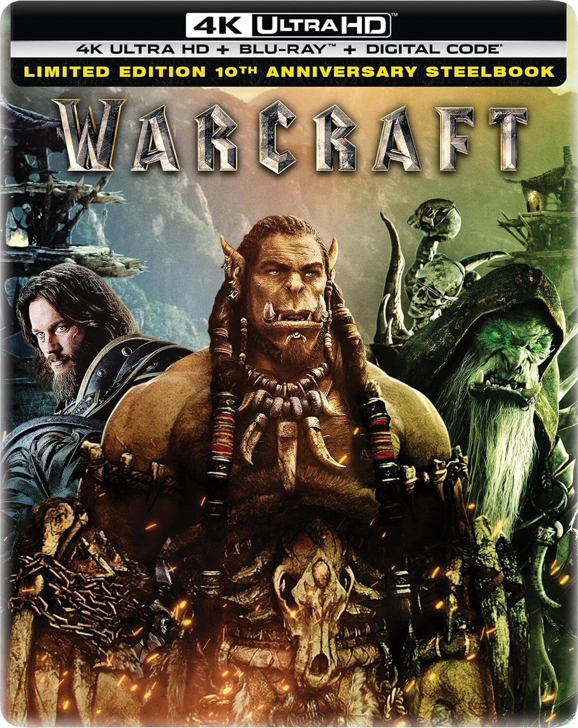Warcraft: The Beginning 4K SteelBook: 10th Anniversary Edition