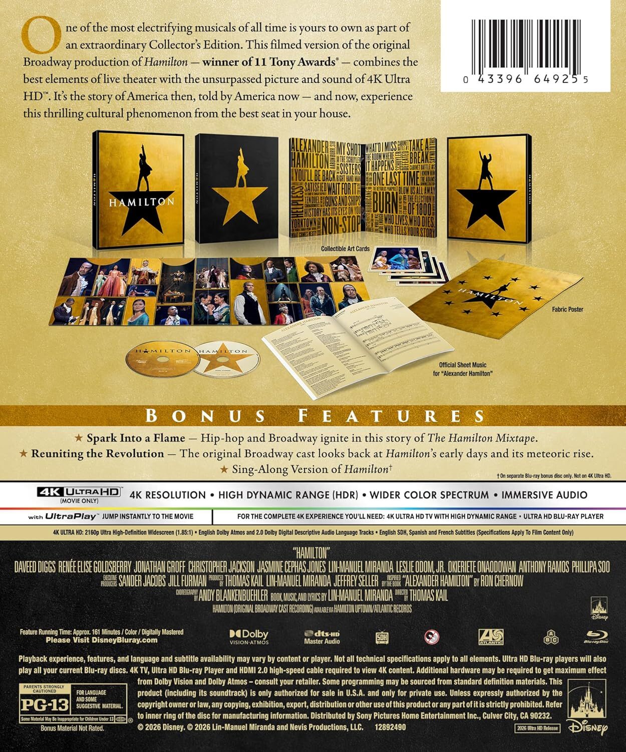 Hamilton 4K DigiPack: Collector's Edition (2020)