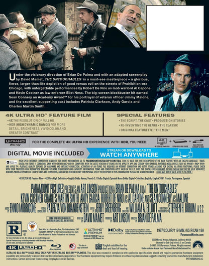 The Untouchables 4K SteelBook (Re-release)