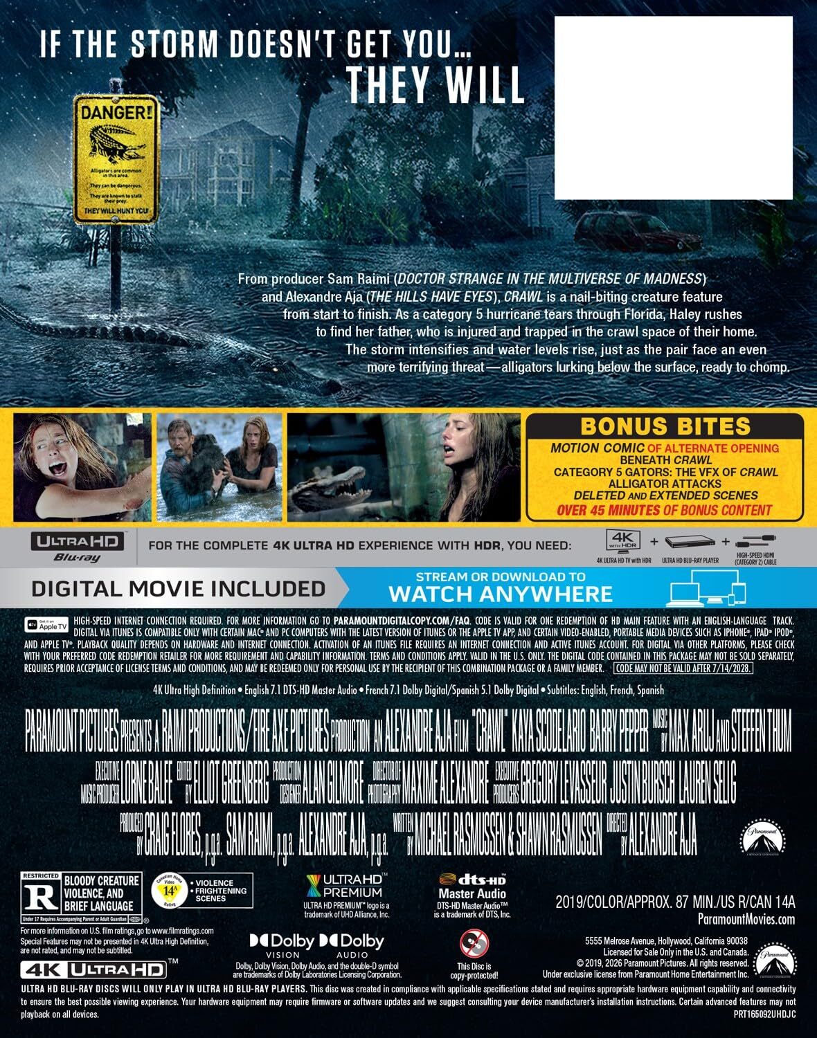 Crawl 4K SteelBook (2019)
