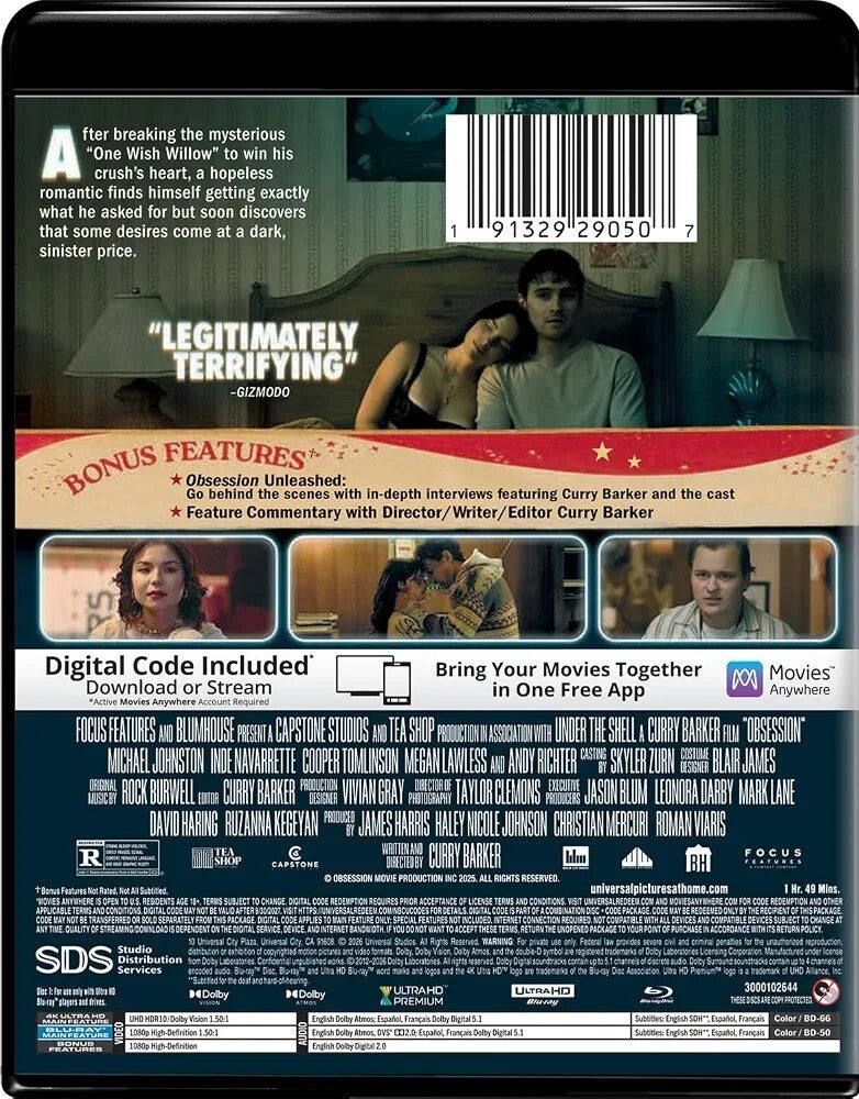 [Pre-Order] Obsession 4K: Collector's Edition (2025)