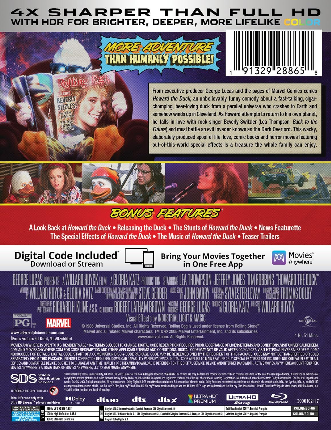 Howard the Duck 4K SteelBook (Re-release)