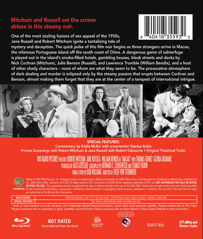 Macao: Warner Archive Collection (1952)
