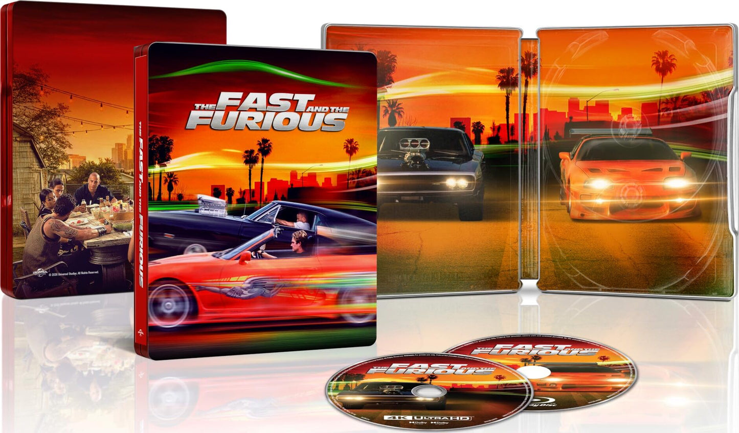 [Pre-Order] The Fast and the Furious 4K Full Slip SteelBook: 25th Anniversary Edition (2001)(UK)