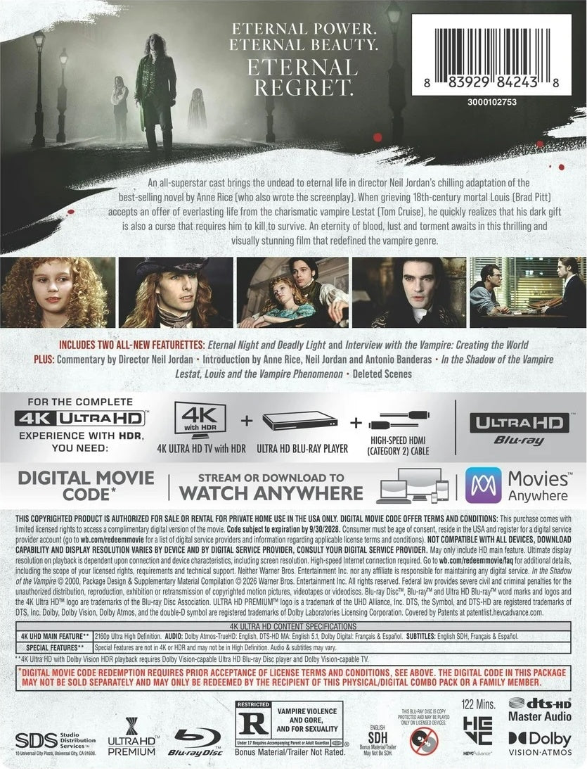[Pre-Order] Interview with the Vampire: The Vampire Chronicles 4K SteelBook