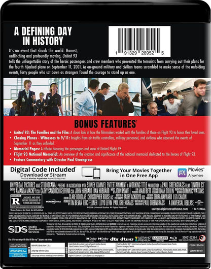 [Pre-Order] United 93 4K: 20th Anniversary Edition