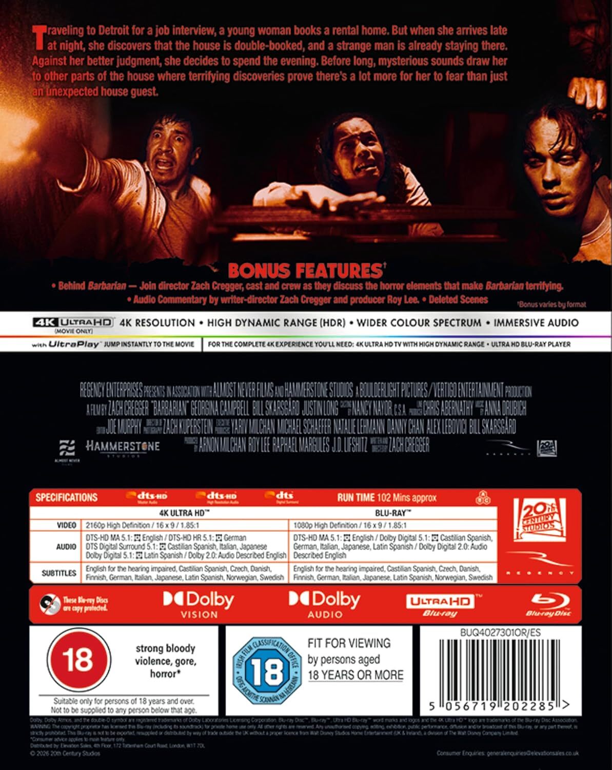 [Pre-Order] Barbarian 4K (2022)(UK)
