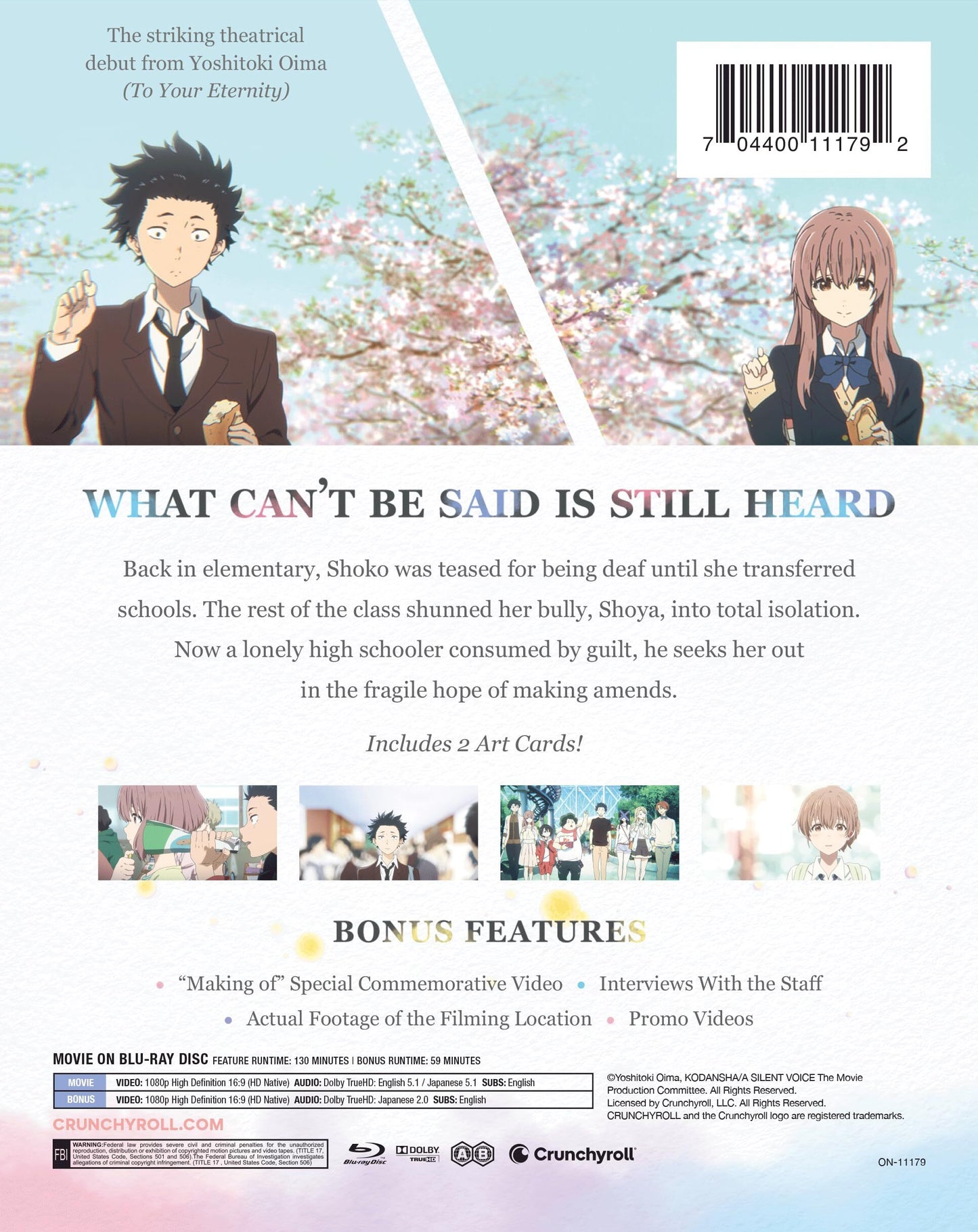 [Pre-Order] A Silent Voice: The Movie SteelBook (Re-release)