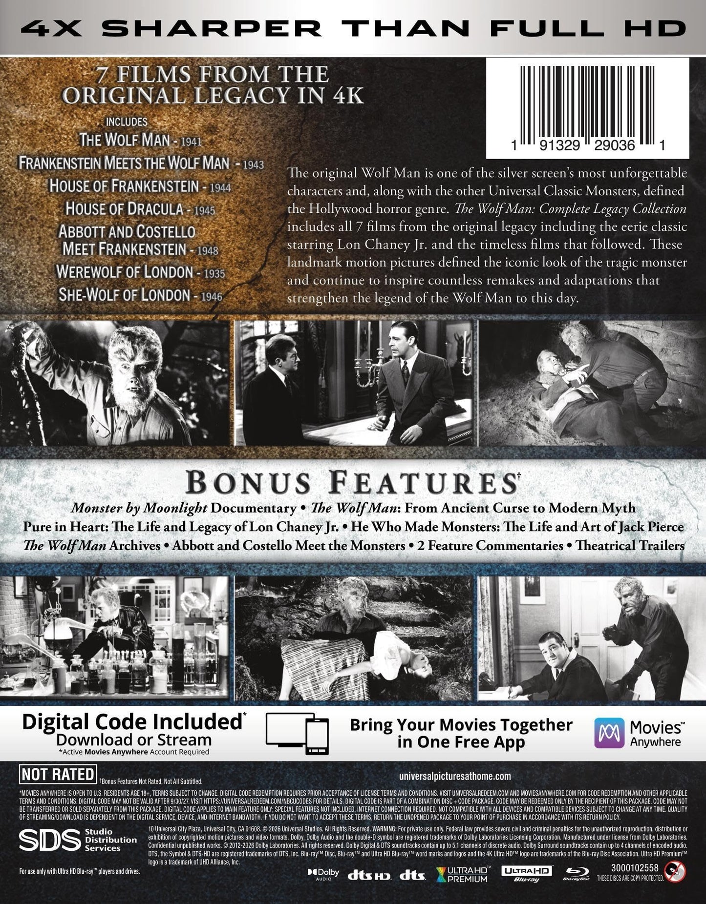 [Pre-Order] The Wolfman: Complete Legacy Collection 4K