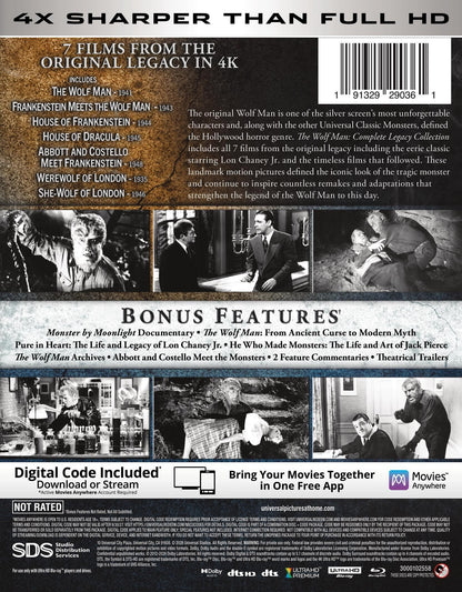 [Pre-Order] The Wolfman: Complete Legacy Collection 4K