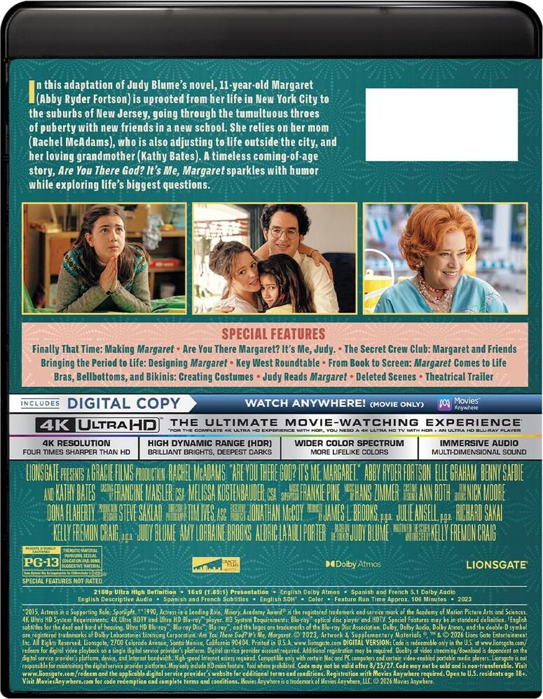 [Pre-Order] Are You There God? It's Me, Margaret. 4K