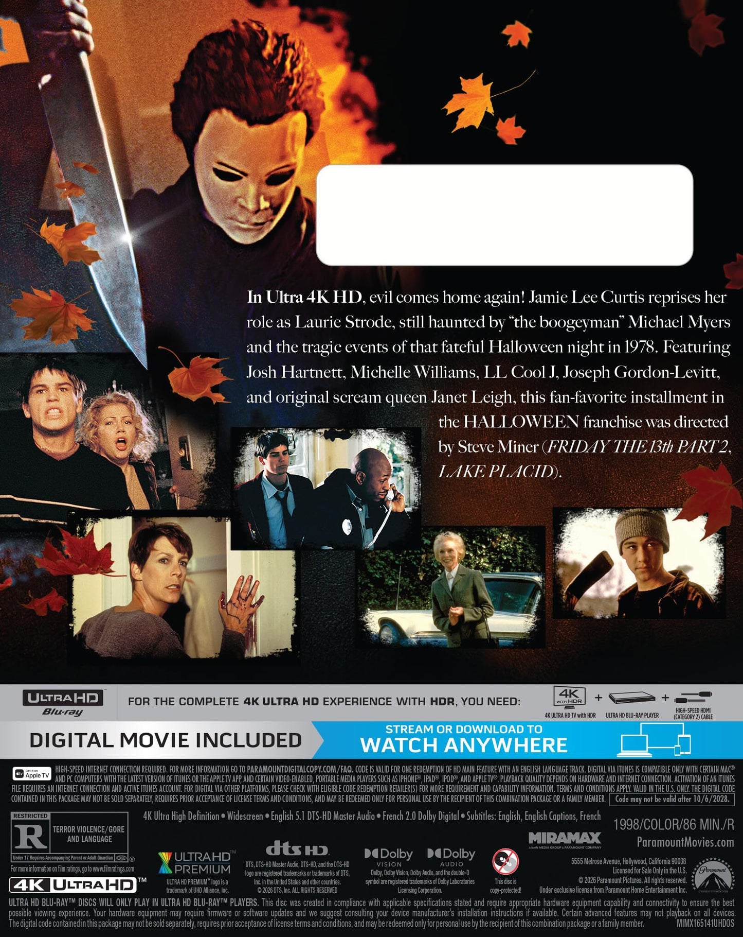 Halloween H20: Twenty Years Later 4K