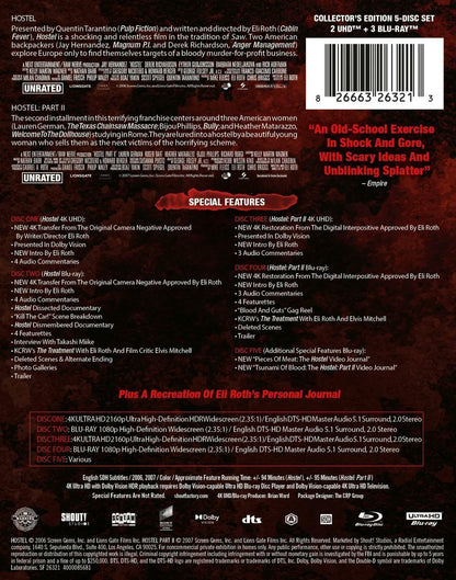 [Pre-Order] Hostel: Parts I & II 4K SteelBook - 20th Anniversary Edition