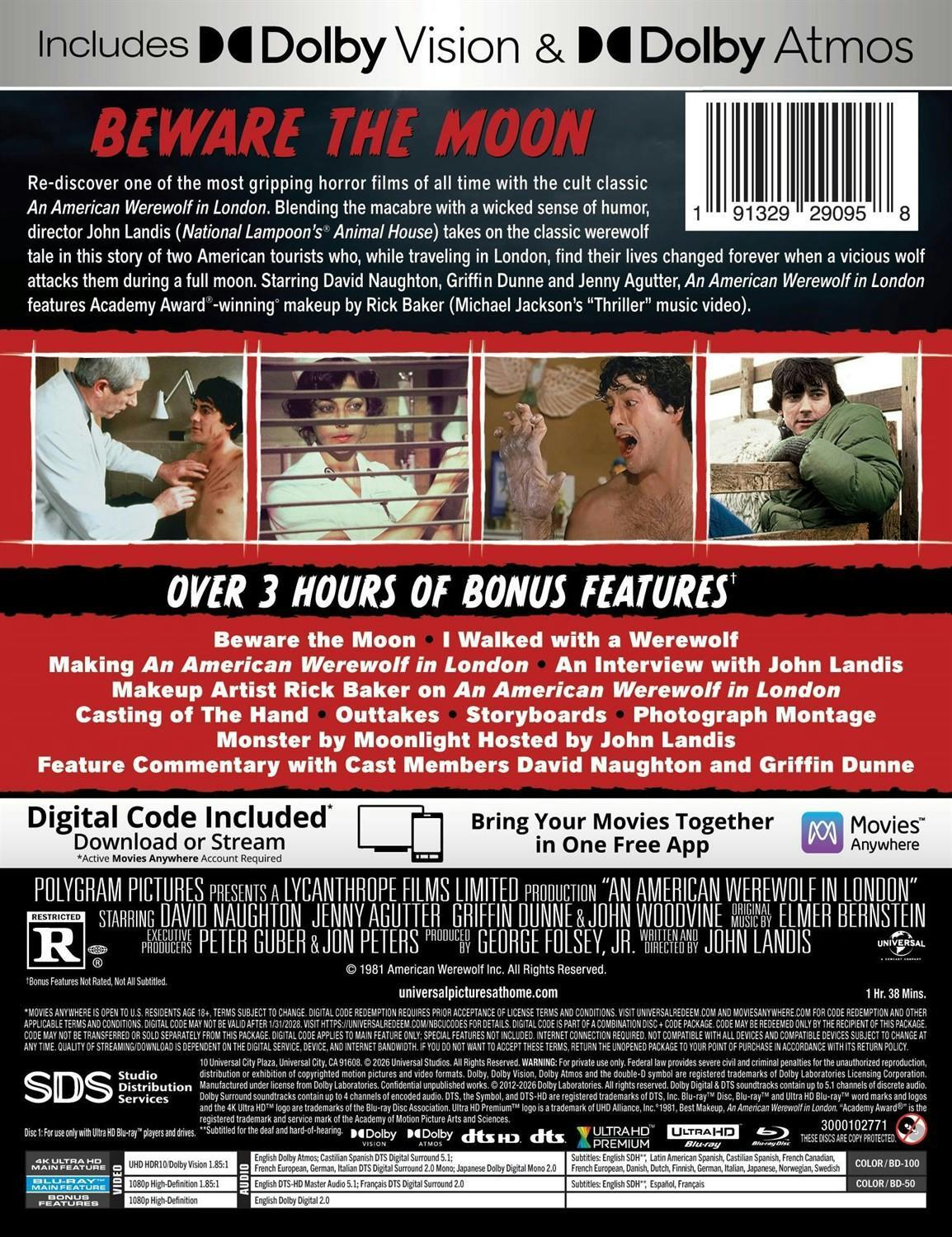 [Pre-Order] An American Werewolf in London 4K SteelBook