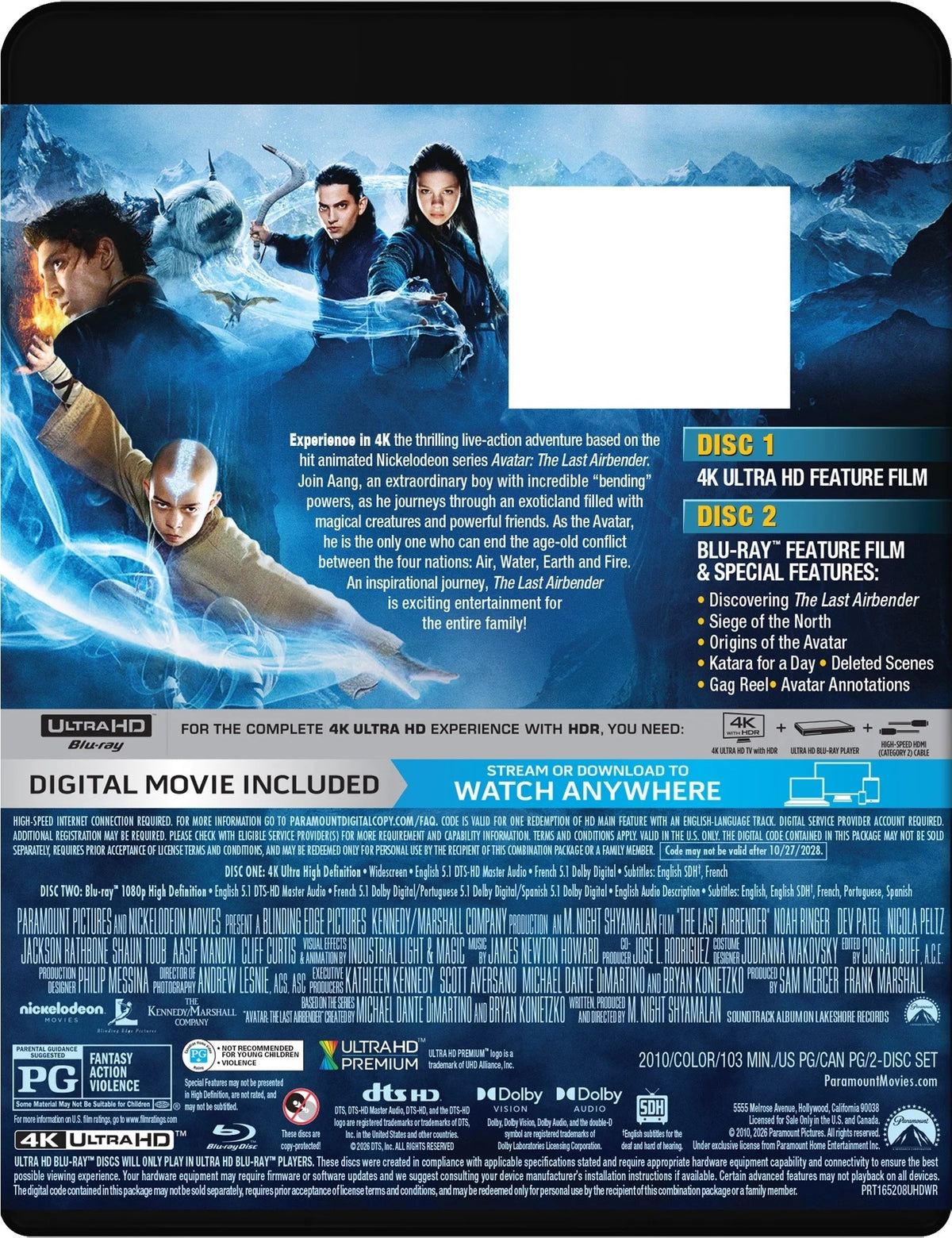 [Pre-Order] The Last Airbender 4K