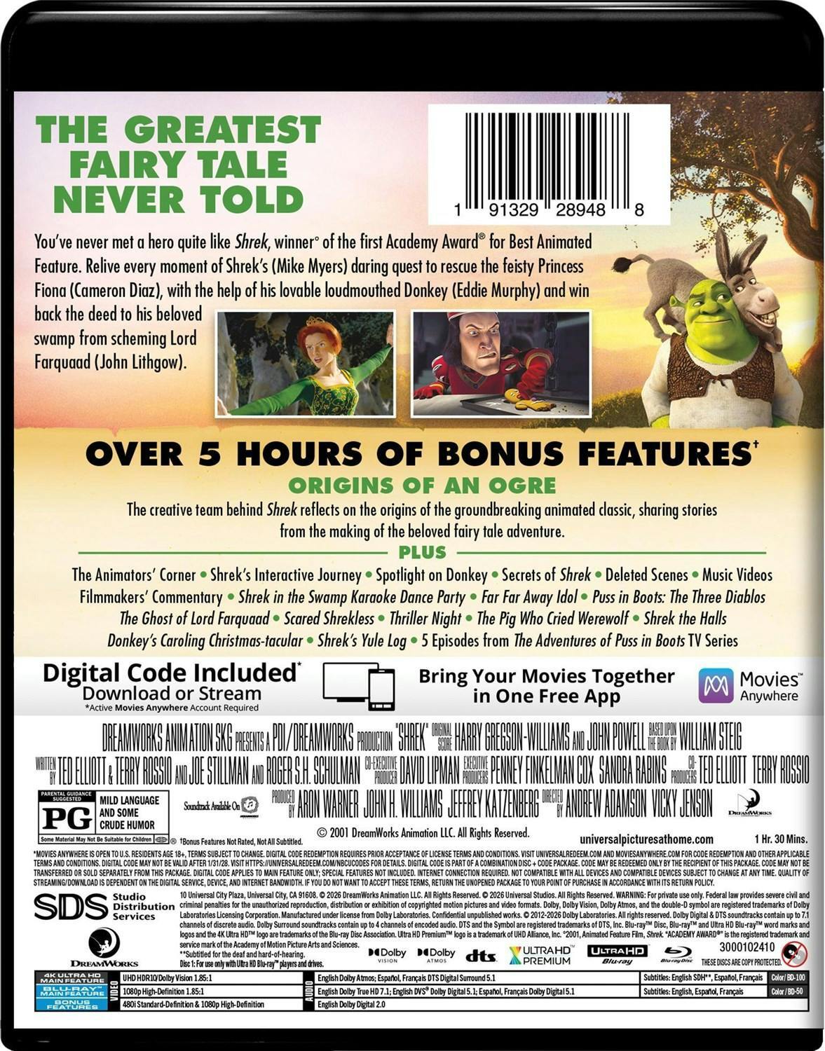 [Pre-Order] Shrek 4K: 25th Anniversary Edition (2001)